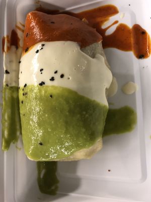 tasty but very small burrito for $12 at Jajaja Mexicana - Lower East Side in New York City