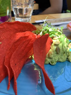 Chips and guacamole  at Jajaja Mexicana - Lower East Side in New York City
