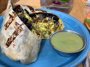 Breaky burrito  at Jajaja Mexicana - Lower East Side in New York City