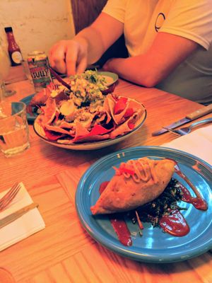 Nachos & Empanada at Jajaja Mexicana - Lower East Side in New York City
