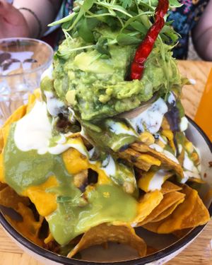Nacho goodness! at Jajaja Mexicana - Lower East Side in New York City