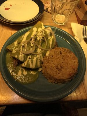 Verde Enchiladas at Jajaja Mexicana - Lower East Side in New York City