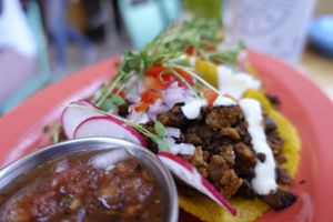 Chorizo tacos at Jajaja Mexicana - Lower East Side in New York City