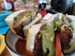 Aubergine torta at Jajaja Mexicana - Lower East Side in New York City