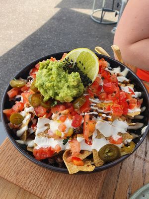 Massive nachos (GF), so delicious at Conscious Cravings Co in Mordialloc