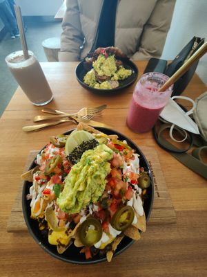 Nachos and chilli scramble at Conscious Cravings Co in Mordialloc
