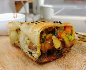 Curried Veggie Roll at Conscious Cravings Co in Mordialloc