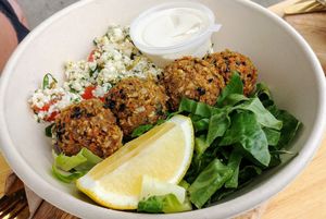 Falafel bowl (raw) at Conscious Cravings Co in Mordialloc