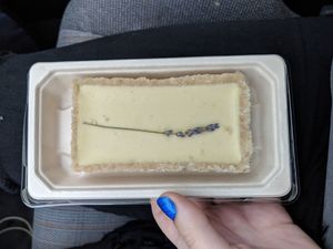 Lemon tart at Conscious Cravings Co in Mordialloc