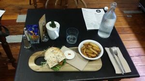 vegie burger at Be Bold Nundah in Nundah
