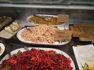 Vegan coleslaw and salads at Be Bold Nundah in Nundah