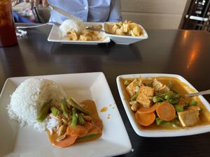 Penang curry and masaman curry   Both with tofu    at La's Thai Cuisine in Scottsdale