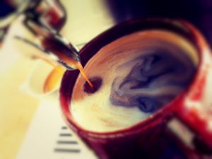 An americano please. at Suwa Restaurante Vegano in Queretaro