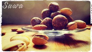 Baklava raw balls at Suwa Restaurante Vegano in Queretaro