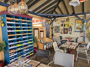 Outdoor seating. at No Three Old Bar & Restaurant in Collon