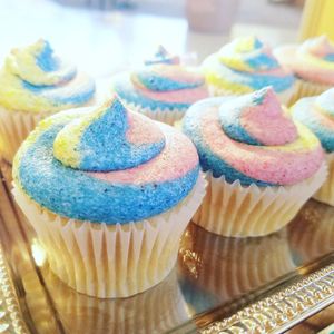 Rainbow Vanilla at Hometown Cupcakes in Prescott