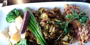 Vegan chick'n parmesan! at Social 242 in Kelowna