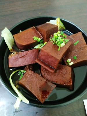 Five spice beancurd, $5 at Rice House 谷王栈( 粥大王) in Central Singapore