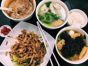 Rice, soups and porridges  at Rice House 谷王栈( 粥大王) in Central Singapore