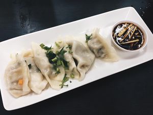 Dumplings at Rice House 谷王栈( 粥大王) in Central Singapore