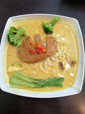 Curry pork chop noodles at Rice House 谷王栈( 粥大王) in Central Singapore