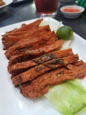 Otah at Rice House 谷王栈( 粥大王) in Central Singapore