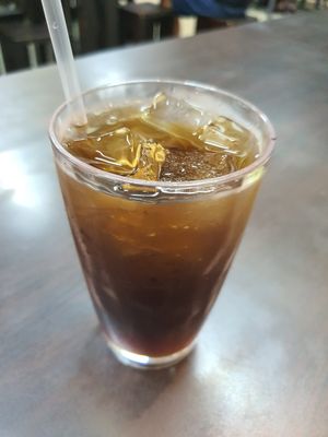 Dark plum drink at Rice House 谷王栈( 粥大王) in Central Singapore