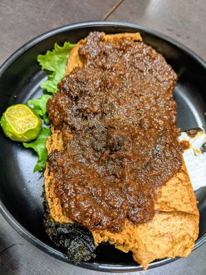 Barbecued sambal fish - highly recommend at Rice House 谷王栈( 粥大王) in Central Singapore