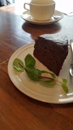 chocolate cake at Cafe Loop in Kawasaki