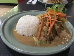 Vegan Sate at Ponsonby Food Court in Auckland