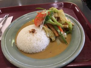 tempeh Klang from the Indonesian food stall  at Ponsonby Food Court in Auckland