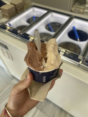 Gelato fico e melone  at OLMO Heladería Artesanal in Sevilla