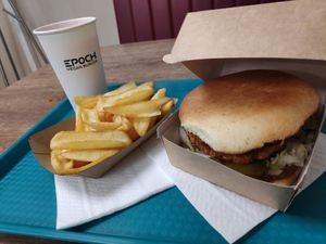 Double Epoch Burger at Epoch Vegan Burger in Budapest