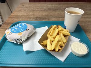 Menu ^^  at Epoch Vegan Burger in Budapest