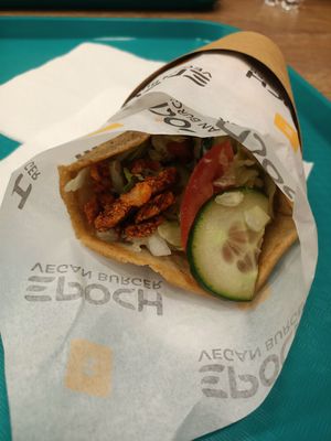 This one was also gluten free (csicseri slapjack)! at Epoch Vegan Burger in Budapest