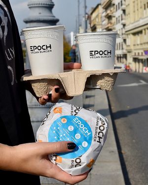 Take it easy! :-) at Epoch Vegan Burger in Budapest