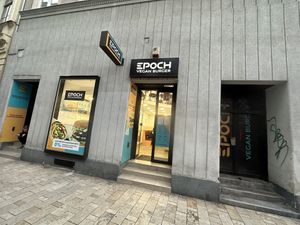 Upfront & personal   at Epoch Vegan Burger in Budapest