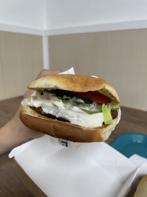   at Epoch Vegan Burger in Budapest