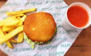 Vegan Burger - Istvánffi Veggie Burger at Epoch Vegan Burger in Budapest