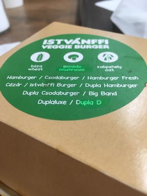 awesome burger for our first night in Budapest at Epoch Vegan Burger in Budapest