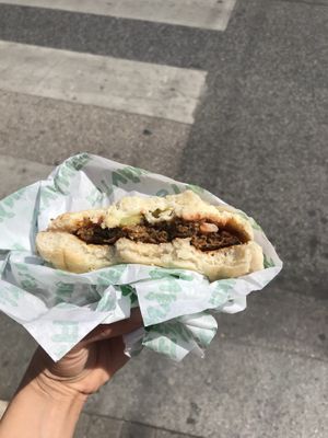 Mashroom Burger at Epoch Vegan Burger in Budapest