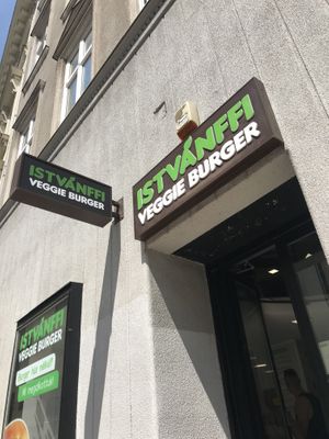 How it looks outside at Epoch Vegan Burger in Budapest