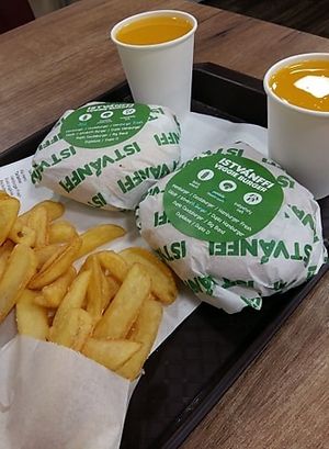 Tasty meal at Epoch Vegan Burger in Budapest