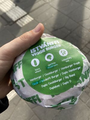 Burger at Epoch Vegan Burger in Budapest