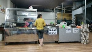 mock meet & vegetables buffet at Chua Tu Lam in Bao Loc