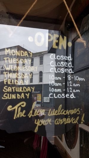 Updated hours... at The Lions Monocle  in Paignton