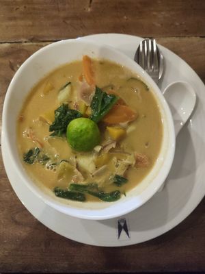 laksa at Dimali Inn in Mirissa