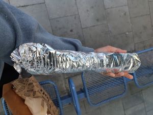 Fyi: really the size of your forearm. This baby costed 7.5, and I ordered extras in it. at SimSim in Munich