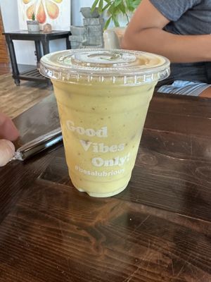 Blind date smoothie. Simple and solid but a bit on the bland side   at Salubrious Juice & More in Frisco
