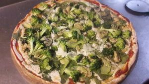 VEGAN PIZZA!!!!!! at NaturAle Cusco in Cusco